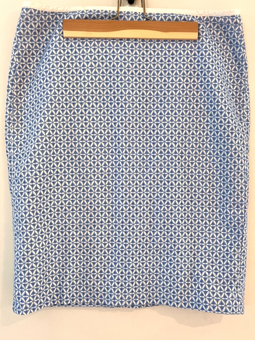 Talbot's Geometric Eyelet Skirt, Size 12